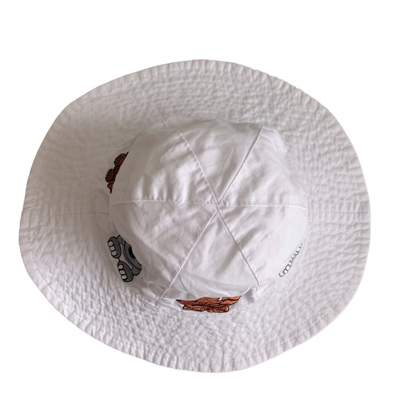 San Diego Zoo White Animal Embroidered Unisex Wide Brim Hat Size Small - Picture 2 of 6
